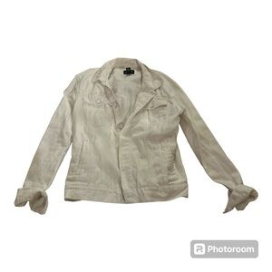 Forever 21 off white color jean jacket in medium